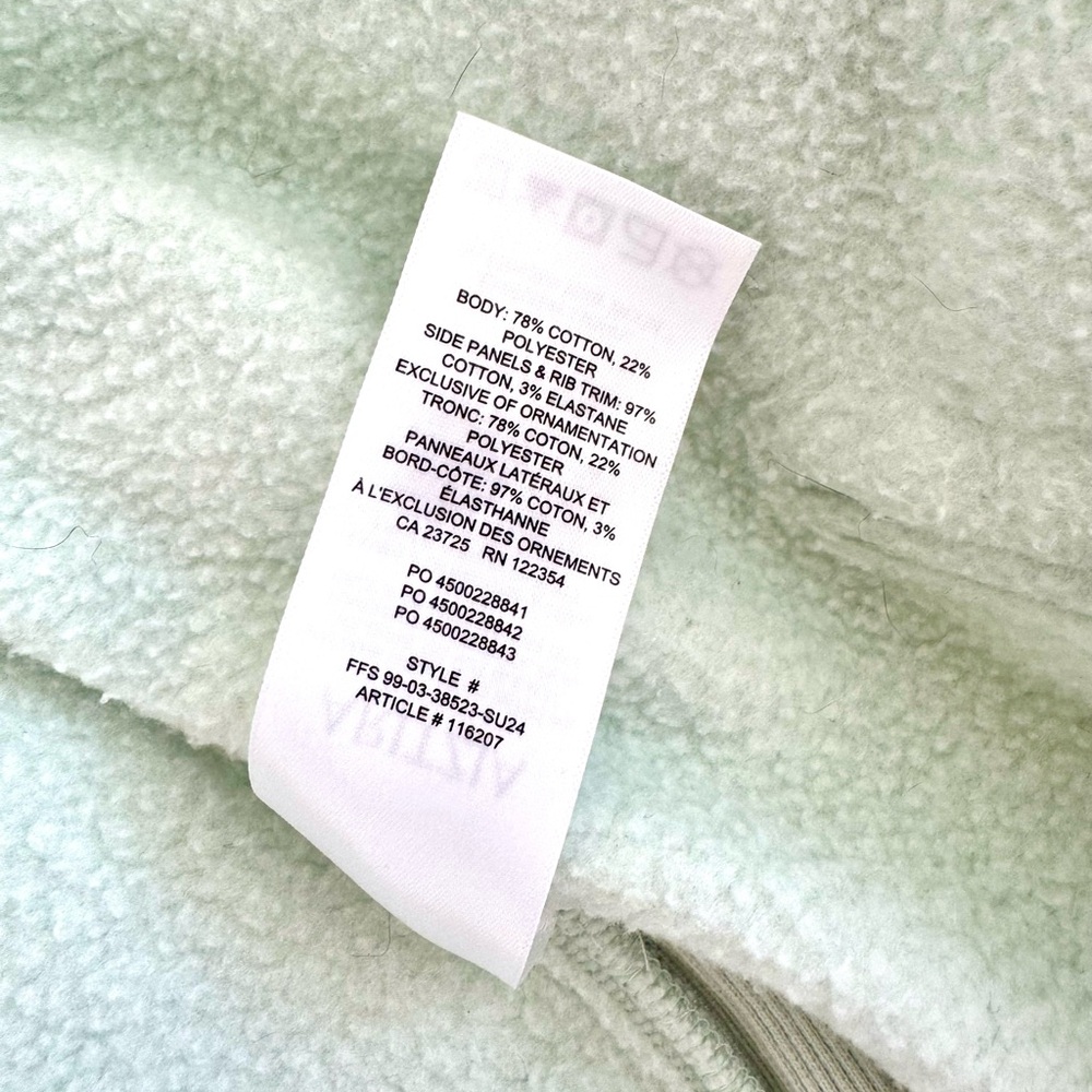 Aritzia Cozy Fleece Boyfriend Boxy Zip Hoodie – Mint Green (XS) - Picture 5 of 9